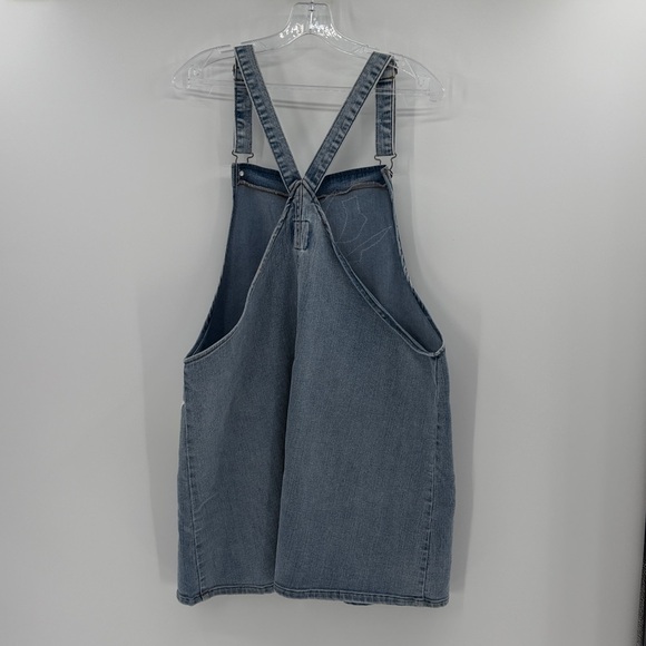 Haute Hippie Women\'s Denim Embroidered Overall Dress - Blue - Large